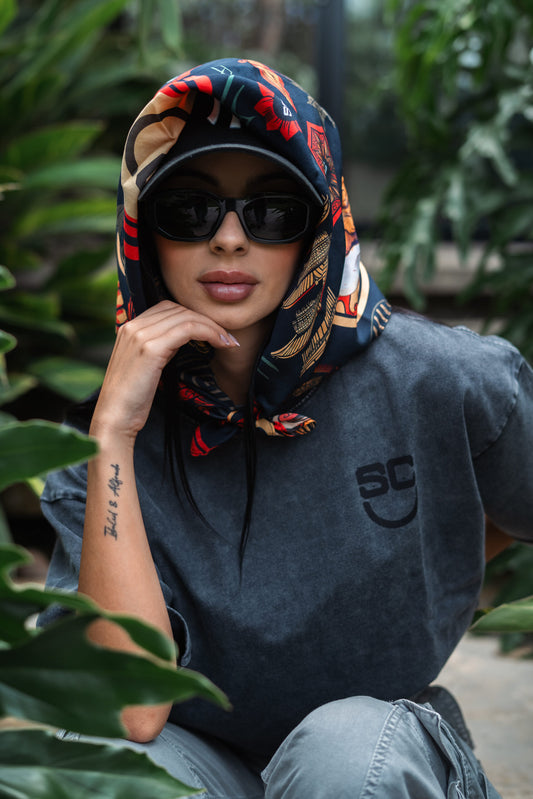 Tokio trip 100% Silk Twill Bandana