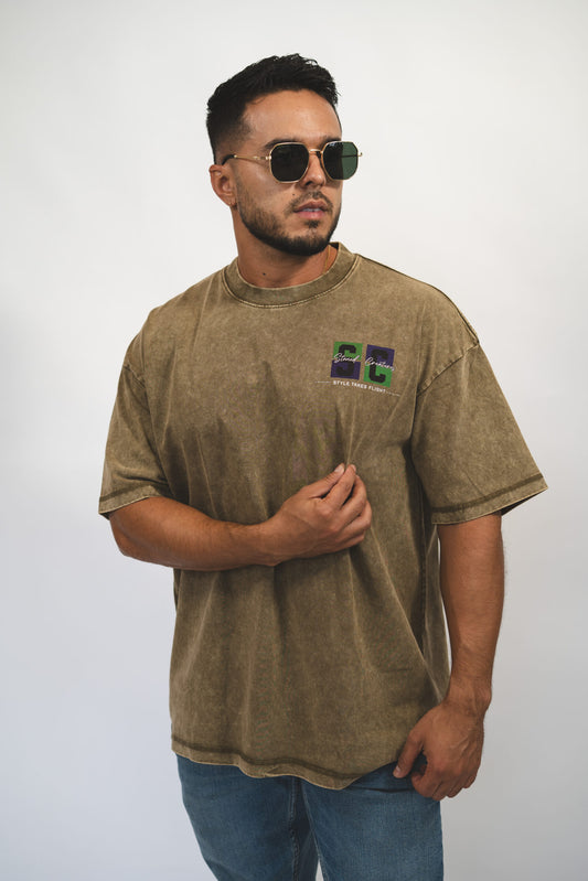 Signature Logo Oversized Acid Wash Tee 10