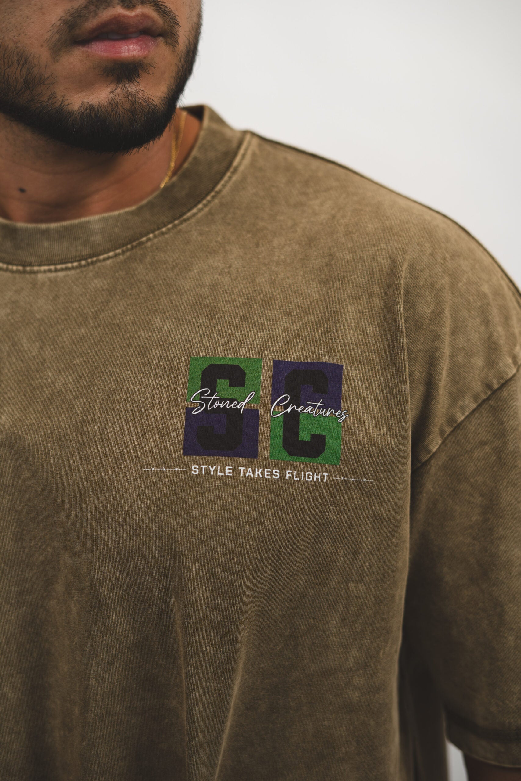 Signature Logo Oversized Acid Wash Tee 10