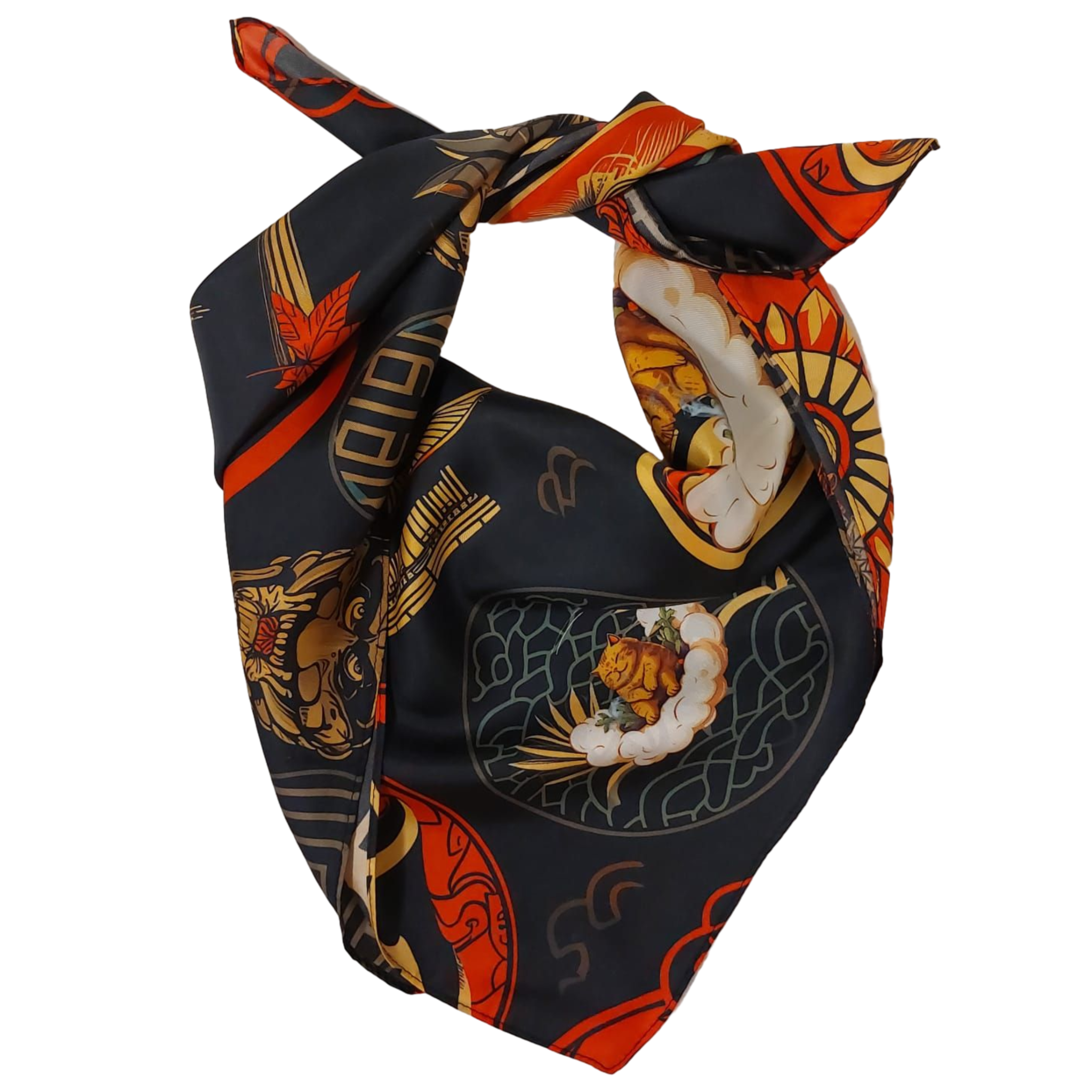 Tokio trip 100% Silk Twill Bandana
