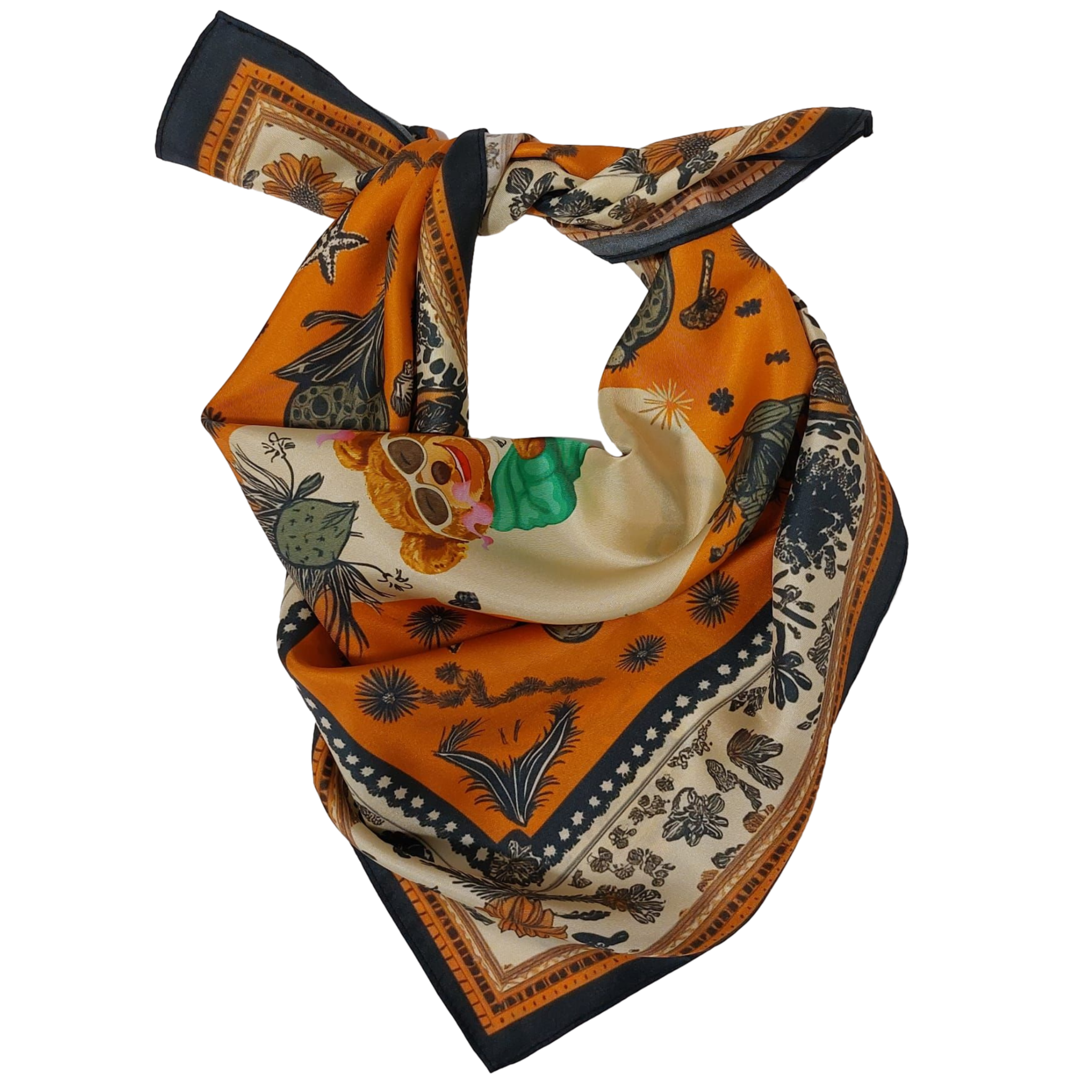 High Roller 100% Silk Twill Bandana