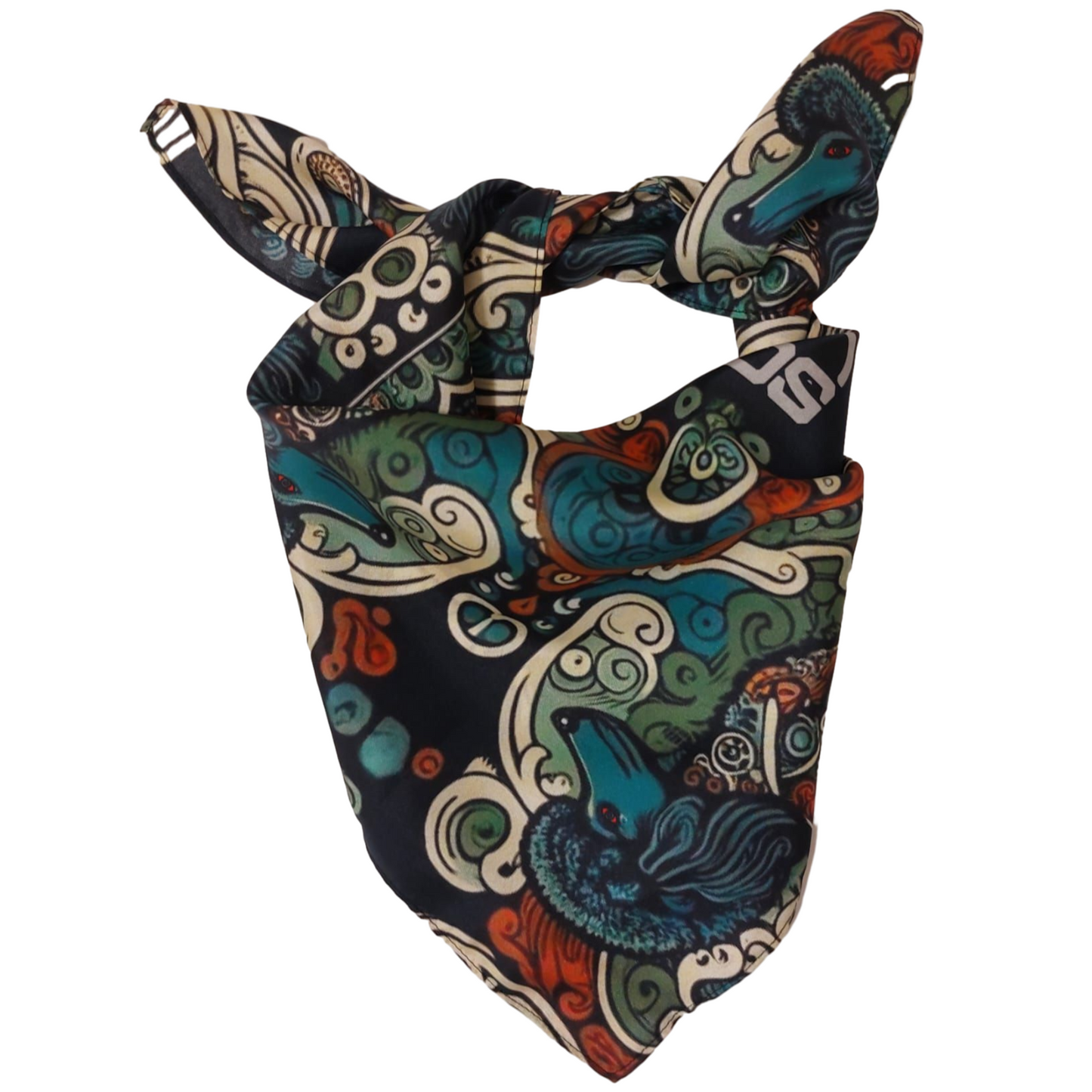 Poodle Trip 100% Silk Twill Bandana